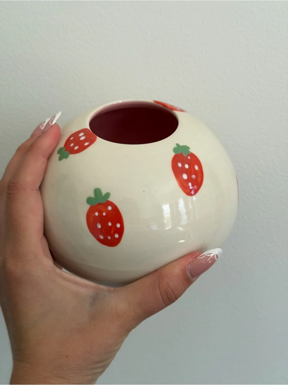 Muddy Mood Handmade Strawberry Ceramic Vase